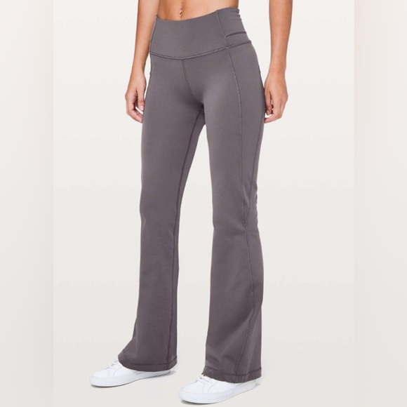 RARE Lululemon Groove Pant Flare 32” Leggings - Moonphase Color, Size 6 - Picture 2 of 11